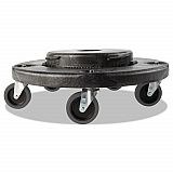 Brute Quiet Dolly, 250 lb Capacity, 18.25" Diameter x 6.63"h, Black (264043BLA)