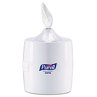 Hand Sanitizer Wipes Wall Mount Dispenser, 1,200/1,500 Wipe Capacity, 13.3 x 11 x 10.88, White (901901)