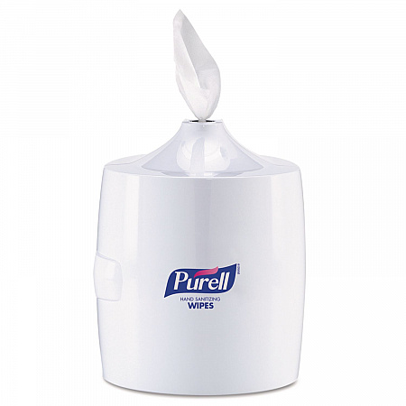 Hand Sanitizer Wipes Wall Mount Dispenser, 1,200/1,500 Wipe Capacity, 13.3 x 11 x 10.88, White (901901)