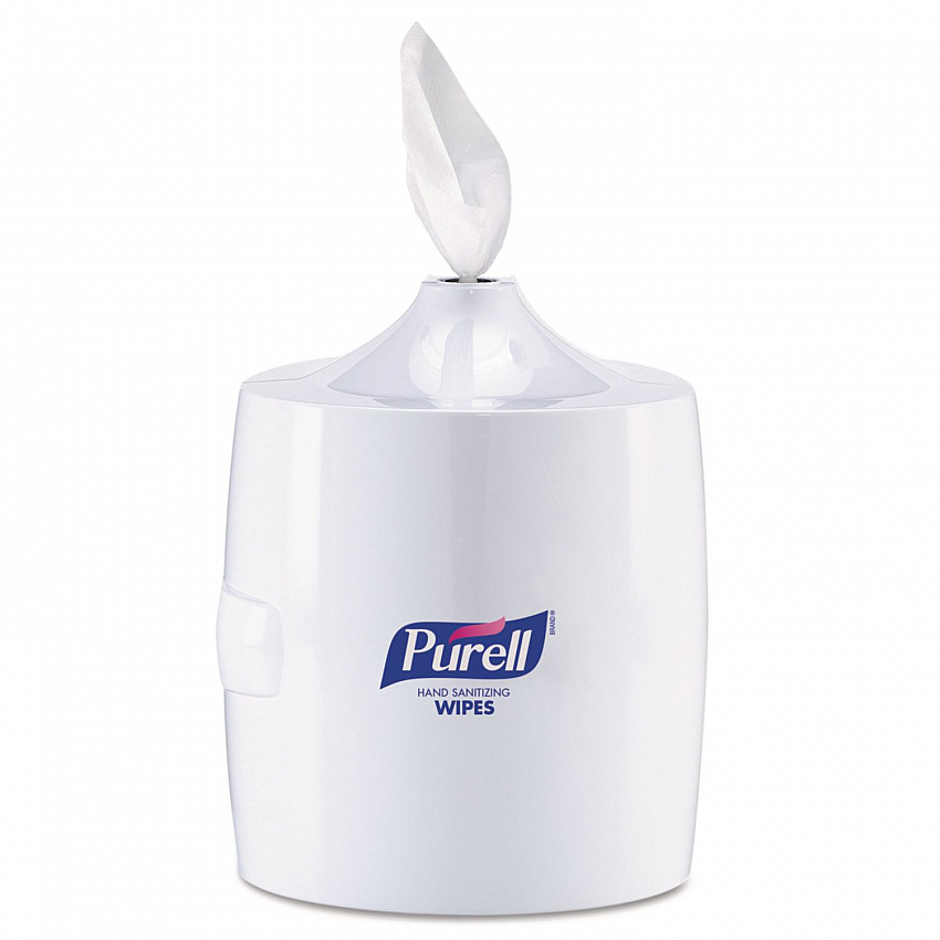 Hand Sanitizer Wipes Wall Mount Dispenser, 1,200/1,500 Wipe Capacity, 13.3 x 11 x 10.88, White (901901)