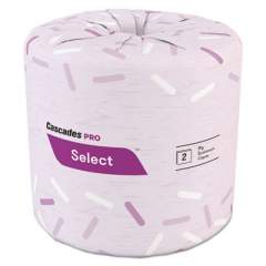 Cascades PRO Select Standard Bath Tissue, 2-Ply, White, 4 x 3.19, 500/Roll, 96/Carton (B040)