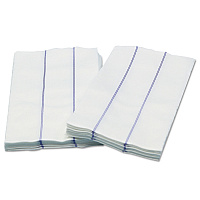 Tuff-Job Foodservice Towels, 1/4 Fold, 13 x 24, White/Blue, 72/Carton (W930)