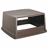 Glutton Receptacle, Hooded Top without Door, Rectangular, 23w x 26.63d x 13h, Brown (256VBRO)