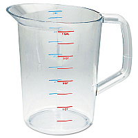 Bouncer Measuring Cup, 4 qt, Plastic, Clear (3218CLE)