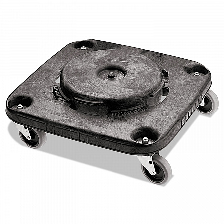 Brute Container Square Dolly, 300 lb Capacity, 17.25 x 6.25, Black (3530)