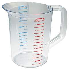 Rubbermaid Commercial Bouncer Measuring Cup, 2 qt, Clear (3217CLE)
