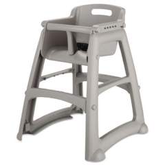 Rubbermaid Commercial Sturdy Chair Youth Seat, Fully Assembled, Platinum (780608PLA)