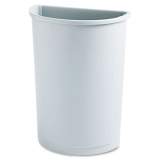 Rubbermaid Commercial Untouchable Waste Container, Half-Round, Plastic, 21 gal, Gray (352000GY)