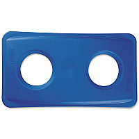 Lid for Slim Jim Bottle Recycling Container, 20.38w x 11.38d x 2.75h, Blue (269288BE)