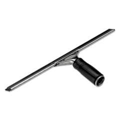 Unger Pro Stainless Steel Window Squeegee, 18" Wide Blade, Black Rubber (PR45)
