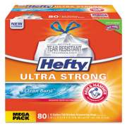 Hefty Ultra Strong Scented Tall White Kitchen Bags, 13 gal, 0.9 mil, 24.75" x 24.88", White, 240/Carton (E88356CT)