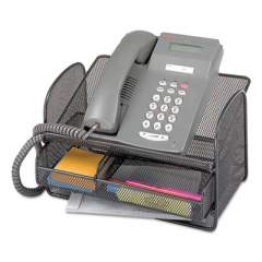 Safco Onyx Angled Mesh Steel Telephone Stand, 11.75 x 9.25 x 7, Black (2160BL)