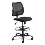 Safco Vue Series Mesh Extended-Height Chair, Supports Up to 250 lb, 23" to 33" Seat Height, Black Fabric (3395BL)