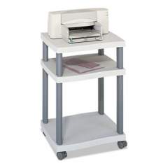 Safco Wave Design Printer Stand, Three-Shelf, 20w x 17.5d x 29.25h, Charcoal Gray (1860GR)