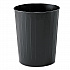 Round Wastebaskets, 23.5 qt, Steel, Black (9604BL)