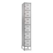 Safco Box Locker, 12w x 18d x 78h, Two-Tone Gray (5524GR)