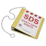 AbilityOne 7510016236240 SKILCRAFT Global Harmonized System Safety Data Sheet Binder, 3 Rings, 2" Capacity, 11 x 8.5, Yellow