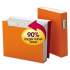 Smead Book Shelf Organizer w/ SuperTab, 2.5" Expansion, 6 Sections, 1/3-Cut Tab, Letter Size, Vibrant Orange/White (70868)