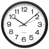 Universal Round Wall Clock, 13.5" Overall Diameter, Black Case, 1 AA (sold separately) (11641)