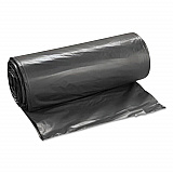 Low-Density Commercial Can Liners, 45 gal, 1.15 mil, 40" x 46", Black, Interleaved Roll, 30 Bags/Roll, 4 Rolls/Carton (LG4046SPKC)