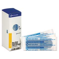 First Aid Only Refill for SmartCompliance General Cabinet, Blue Metal Detectable Bandages, 1 x 3, 40/Box (FAE3011)