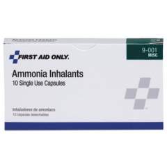 First Aid Only Refill for SmartCompliance General Business Cabinet, Ammonia Inhalants, 10/Box (9001)