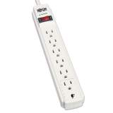 Tripp Lite Protect It! Surge Protector, 6 Outlets, 4 ft Cord, 790 Joules, Light Gray (TLP604)