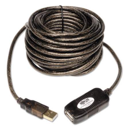 Tripp Lite USB 2.0 Active Extension Cable, A to A (M/F), 16 ft., Black (U026016)