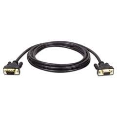 Tripp Lite VGA Monitor Extension Cable, 640 x 480 (HD15 M/F), 10 ft., Black (P510010)