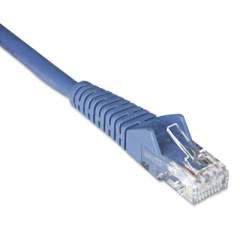 Tripp Lite Cat6 Gigabit Snagless Molded Patch Cable, RJ45 (M/M), 7 ft., Blue (N201007BL)