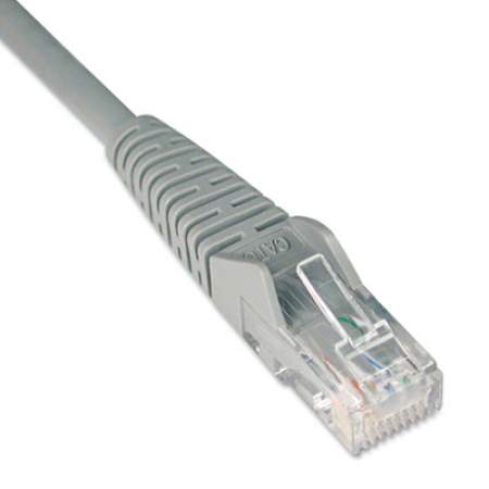 Tripp Lite Cat6 Gigabit Snagless Molded Patch Cable, RJ45 (M/M), 14 ft., Gray (N201014GY)
