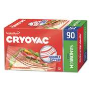 Diversey Cryovac Sandwich Bags, 1.15 mil, 6.5" x 5.88", Clear, 1080/Carton (100946906)