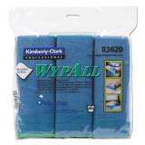 WypAll Microfiber Cloths, Reusable, 15 3/4 x 15 3/4, Blue, 6/Pack (83620)