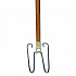 Wedge Dust Mop Head Frame/Lacquered Wood Handle, 0.94