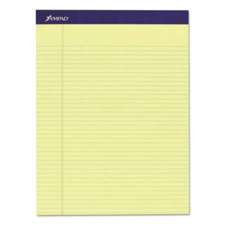 Ampad Legal Ruled Pads, Narrow Rule, 50 Canary-Yellow 8.5 x 11.75 Sheets, 4/Pack (20215)