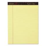 Ampad Gold Fibre Writing Pads, Wide/Legal Rule, 50 Canary-Yellow 8.5 x 11.75 Sheets, 4/Pack (20032)