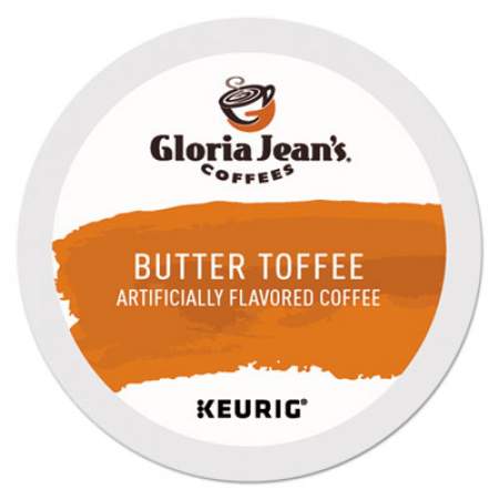 Gloria Jean's Butter Toffee Coffee K-Cups, 96/Carton (60051012CT)