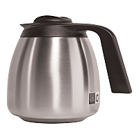 Thermal Carafe, 64 oz, Stainless Steel/Black (THERMBLK)