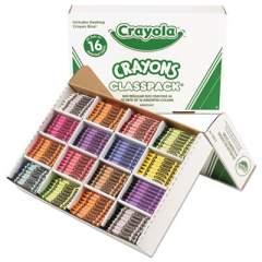 Crayola Classpack Regular Crayons, 16 Colors, 800/Box (528016)