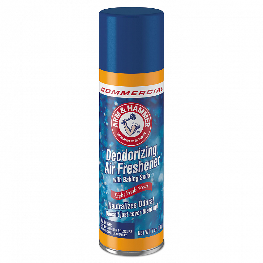 Baking Soda Air Freshener, Light Fresh, 7 oz Aerosol Spray, 12/Carton (3320094170CT)
