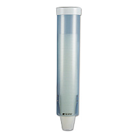 Adjustable Water Cup Dispenser with Removable Cap, For 4 oz to 10 oz Cups, Frosted Blue (C3165FBL)