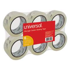 Universal Heavy-Duty Acrylic Box Sealing Tape, 3" Core, 1.88" x 54.6 yds, Clear, 6/Pack (33100)