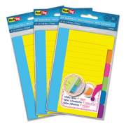 Redi-Tag Divider Sticky Notes with Tabs, Assorted Colors, 60 Sheets/Set, 3 Sets/Box (10245)