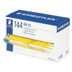 Staedtler Woodcase Pencil, HB (#2), Black Lead, Yellow Barrel, 144/Pack (13247C144A6)