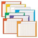 TREND Jumbo Horizontal Incentive Chart Pack, 28 x 22, Assorted Colors with Assorted Borders, 8/Pack (T73902)