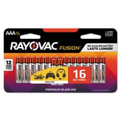 Rayovac Fusion Advanced Alkaline AAA Batteries, 16/Pack (82416LTFUSK)