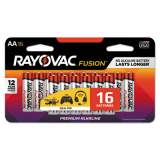 Rayovac Fusion Advanced Alkaline AA Batteries, 16/Pack (81516LTFUSK)