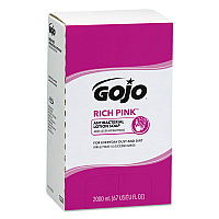 RICH PINK Antibacterial Lotion Soap Refill, Floral Scent, 2,000 mL, 4/Carton (7220)