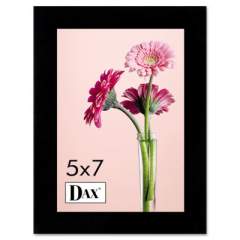 DAX Solid Wood Photo/Picture Frame, Easel Back, 5 x 7, Black (1826H3T)