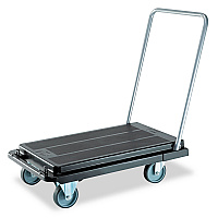 Heavy-Duty Platform Cart, 300 lb Capacity, 21 x 32.5 x 37.5, Black (CRT550004)